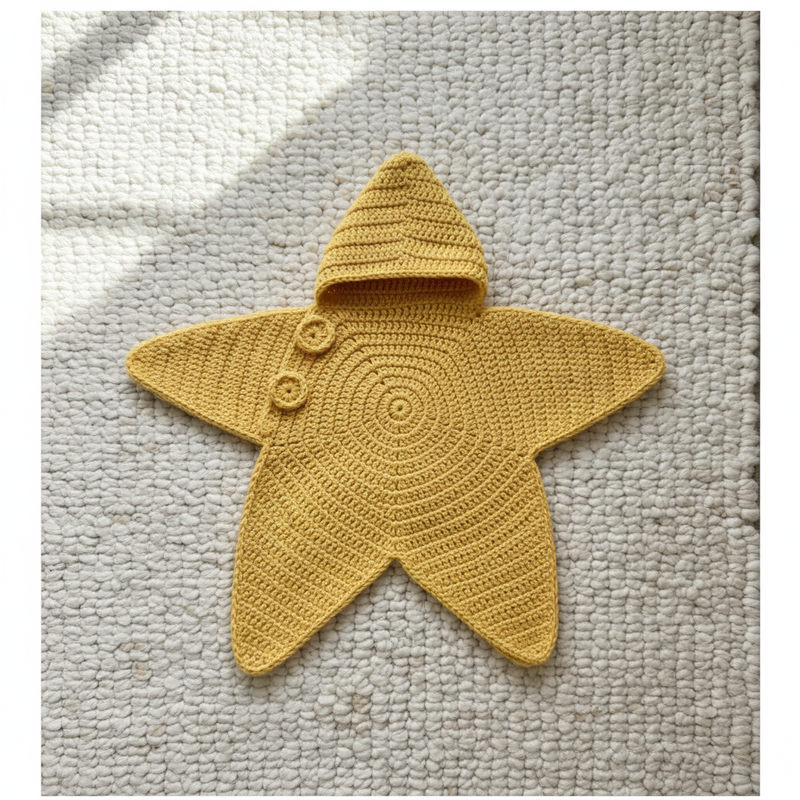 Yellow star suit on rug